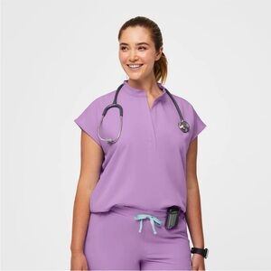 Figs Rafaela Oversized Top Purple Lavender Size Medium